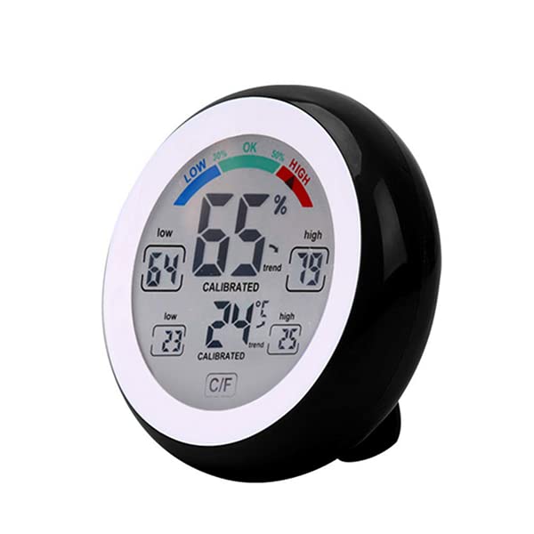 Serplex LCD Digital Indoor Hygrometer Thermometer Humidity Guage Accurate Temperature Monitor Meter Air Comfort Indicator with Stand for Home Office Indoor Green House(Battery Not Included) Serplex LCD Digital Indoor Hygrometer Thermometer Humidity Guage Accurate Temperature Monitor Meter Air Comfort Indicator with Stand for Home Office Indoor Green House(Battery Not Included)